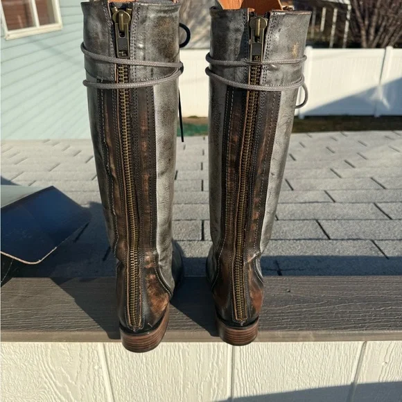 Freebird Gray Lace-Up Boots - Picture 6 of 11